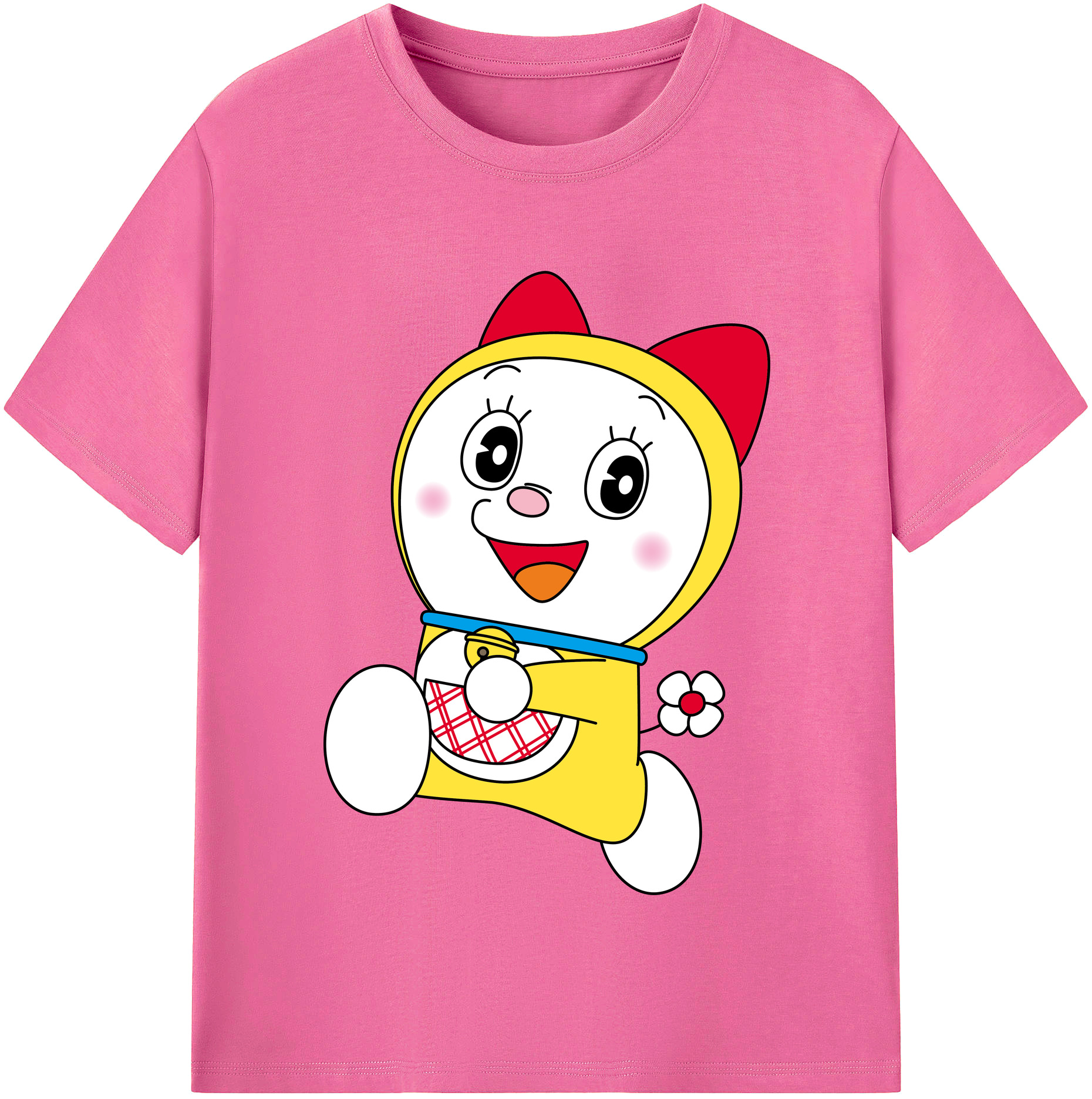 （画像用） ドラえもん ドラミ Doraemon Dorami レディースカジュアルプリントTシャツ（綿100％）